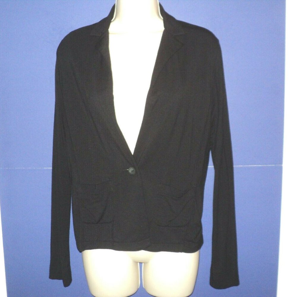 CAbi Jacket Size XS Black Single Button Closure